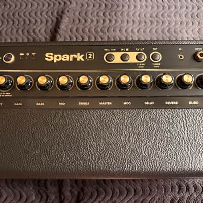 Positive Grid Spark 2 50-Watt 2x4" Digital Modeling Guitar Combo 2024 - Present - Black with Spark Link Wireless Guitar SYSTEM image 2