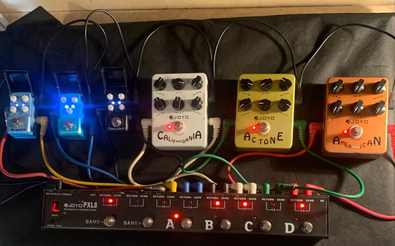 Joyo PXL8 With 6 effect pedals 2000's - Black imagen 1