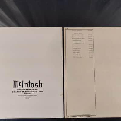 McIntosh C-26 w / Factory shipping carton , Owner's Manual and Service Information 1968 - 1978 - Black image 10
