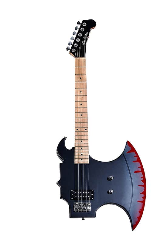 Glen Burton GE2011 Basswood Body Maple Neck AXE Style 6-String Electric Guitar w/Bag, Strap & Picks image 1