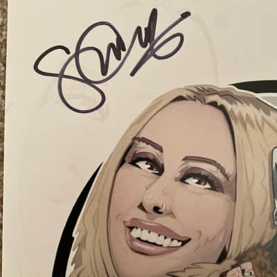 Chad Gray-Mudvayne /Shannon Gunz (husband and wife) 2023 ~AUTOGRAPHED~11”x14” poster image 3