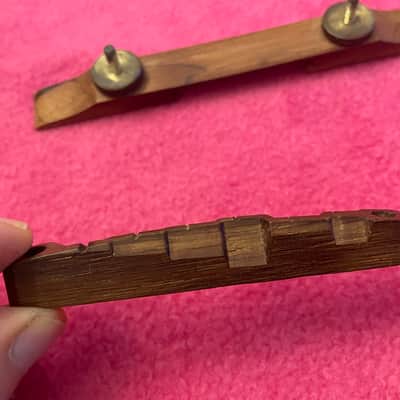 vintage 1965 1960's Gibson rosewood bridge for es-125 175 L5 barney kessel tal farlow super 400 350 L7 L4 image 14