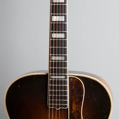 D'Angelico Style B Arch Top Acoustic Guitar (1938), ser. #1350, original black hard shell case. image 8