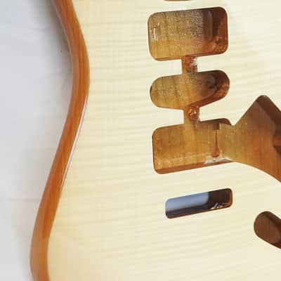 Crafter Series DIY Alder Strat Body Flame Maple Top image 5