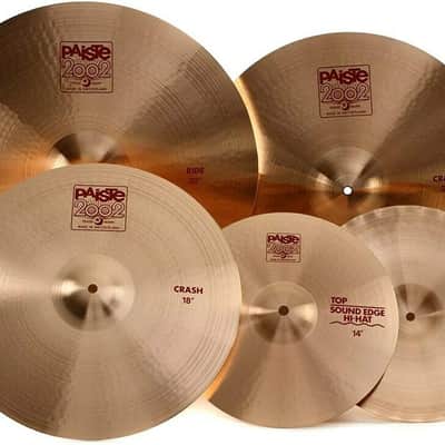 Paiste 2002 Classic Big Sound Box Set 14/18/20/22" with 22" Professional Bag image 1