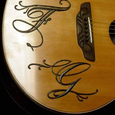 Blueberry Handmade Grand Concert Acoustic Guitar Music Motif image 21