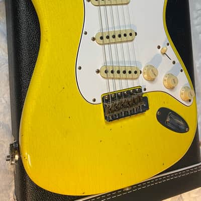 NEW! Fender Custom Shop Special Run '69 Stratocaster Journeyman Relic - Handwound P/U's - Aged Graffiti Yellow - Reverse Headstock - 7.7lbs - Authorized Dealer - One OFF! SUPRE RARE! G06783 image 7