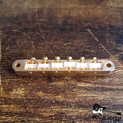 Gibson Custom Shop ABR-1 Light/Medium Relic Clear Nylon Saddles (Non-Wired) (2020s - Gold)