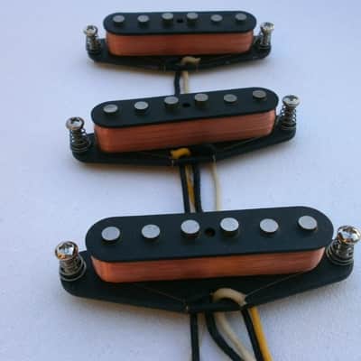 Stratocaster A5 Guitar Pickups SET Gilmour Black Strat Hand Wound Strat Q pickups Pink Floyd David image 4