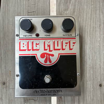 Electro-Harmonix Big Muff Pi 2000 - Present - Silver / Black / Red electric guitar pedal image 1