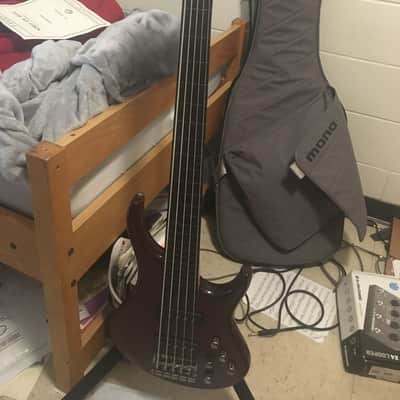MTD Kingston Z5 Fretless Nordstrand Big Split Pickups 2010 Cherry Burst, wood cover pickups shipped image 1