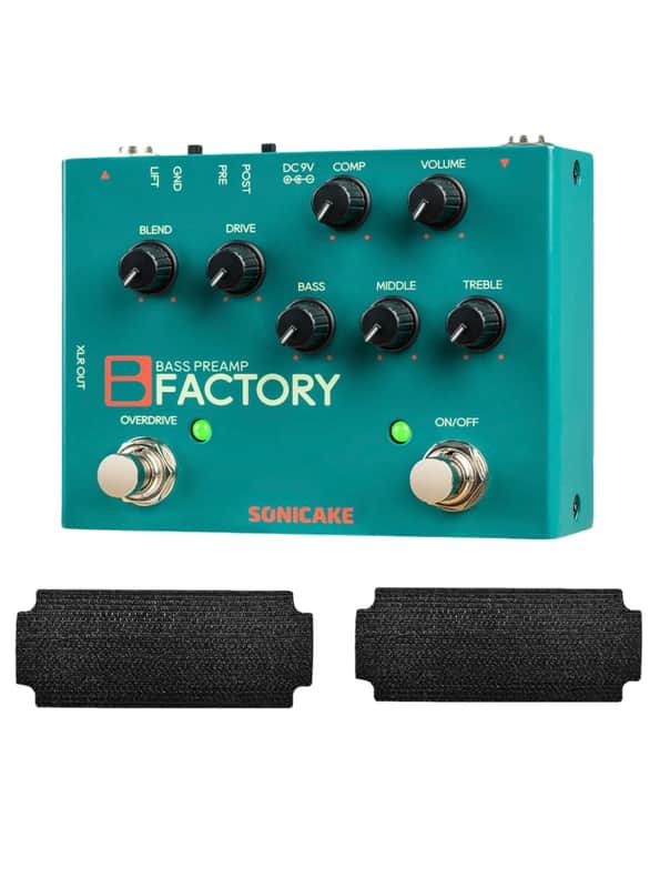 New SONICAKE B Factory Analog Bass Preamp Comp Overdrive 3-band EQ PRE/POST Pedals 2026 image 1