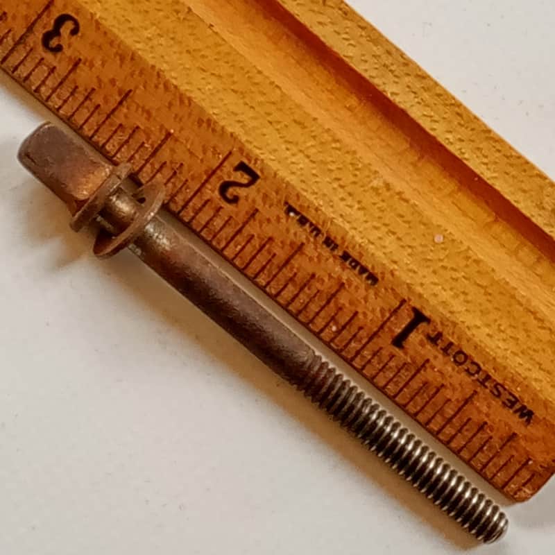 Duplex/Leedy 1+2 1/4"Thin-Head T-Rod 12-24 Snare/Tom Drum Nickel Tension Vintage image 1