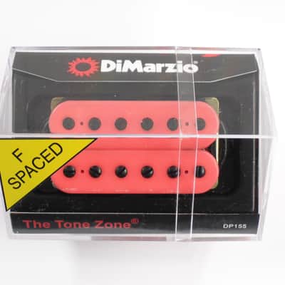 DiMarzio F-spaced Tone Zone Bridge Humbucker Pink W/Black Poles DP 155