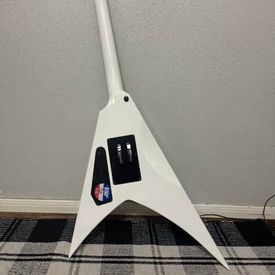 2007 ESP LTD Alexi-600 Signature White with Black Pinstripe image 2