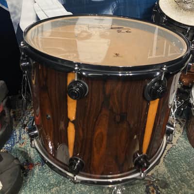 Terry Bozzio's DW -18x13" Collector's Series Maple Mounted Tom 2007 - Exotic Rosewood Satin Oil image 4