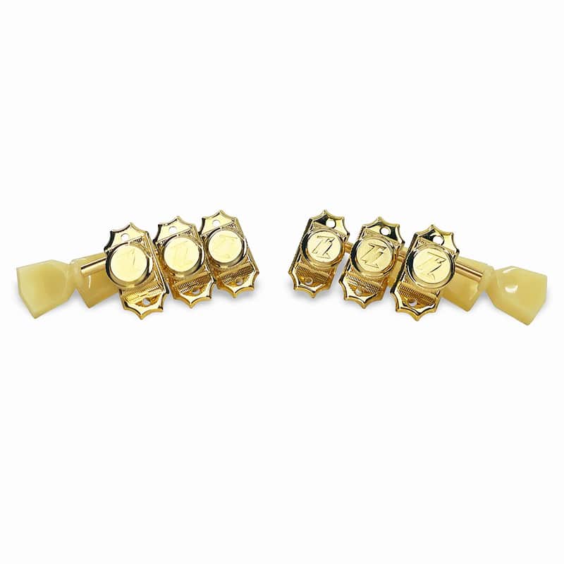 True Lok Vintage Style Locking Tuners 3x3 Gold TK-7111-002 image 1