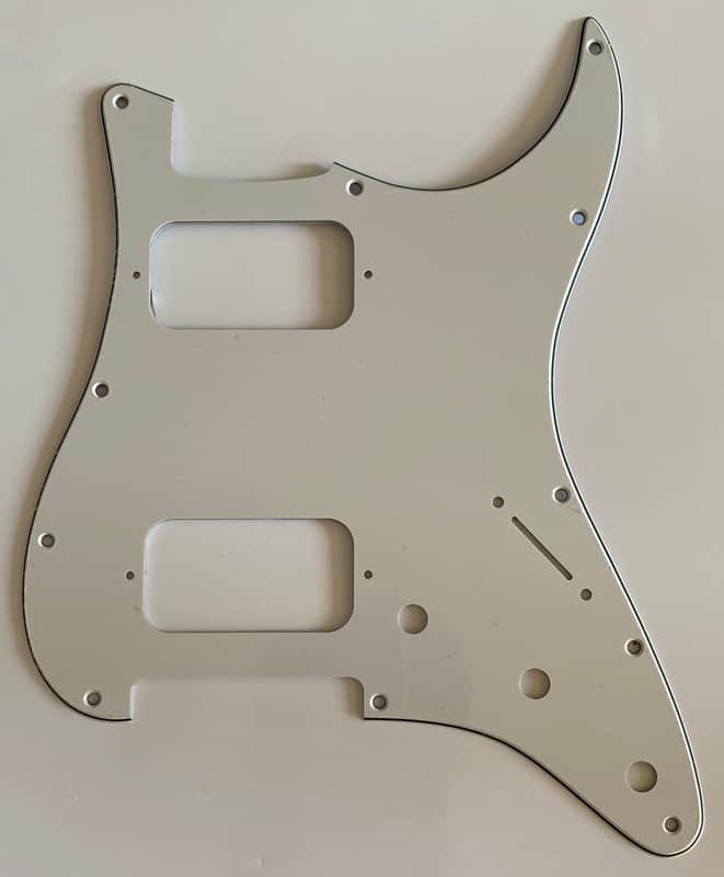 New 3 Ply White Fits Fender Double Fat HH Stratocaster Humbucker Guitar Pickguard image 1