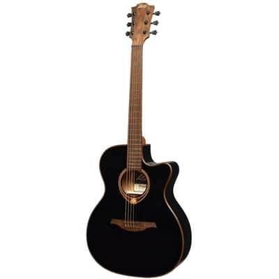 Lag Tramontane T118ACE-BLK | Auditorium Cutaway Acoustic-Electric, Black. New with Full Warranty! image 3