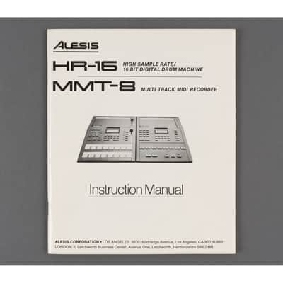 Alesis HR-16 & MMT-8 Instruction Manual