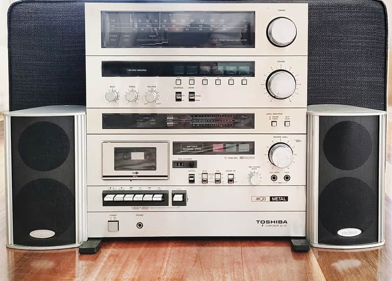 Vintage Toshiba SK-01 Stereo Stack/SR-A25 Turntable+Richter Speakers image 1