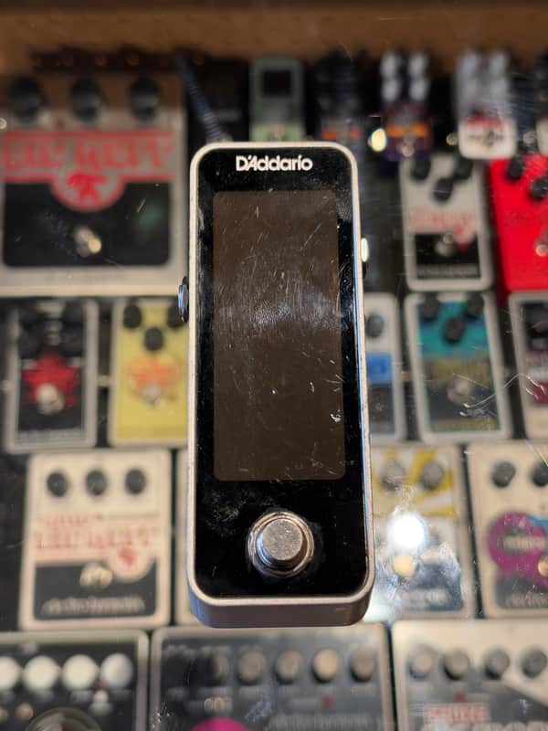 D'Addario PW-CT-20 Chromatic Pedal Tuner  - Black / Silver