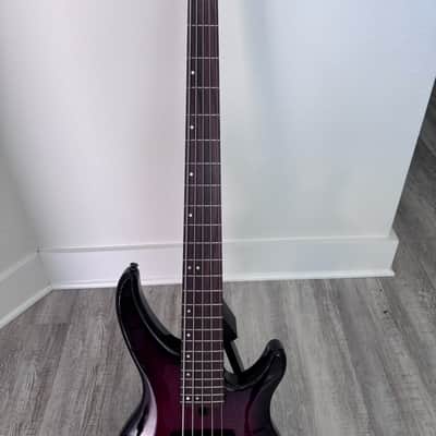 Yamaha TRBX 605FM 5-String Bass, Dark Red Burst / Rosewood image 7