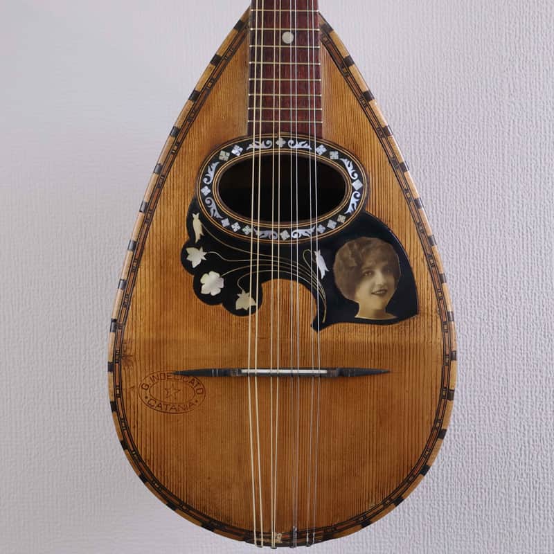 Giuseppe Indelicato Contarino Neapolitan Mandolin - c. 1910 - Made in Catania, Italy image 1