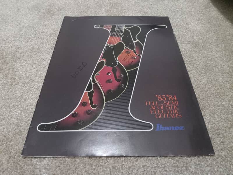 Vintage 1983/1984 Ibanez "Full and Semi Acoustic Electric Guitars" Catalog! Rare, Original Case Candy, Paperwork! image 1