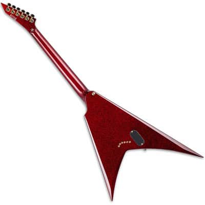 ESP LTD KH-V Kirk Hammett Signature Electric Guitar - Red Sparkle image 4