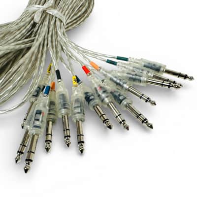 13 Clear Silver Transparent Trigger Cable Kit Wires Snake Cord For ROLAND Alesis MDS-25 30 image 1