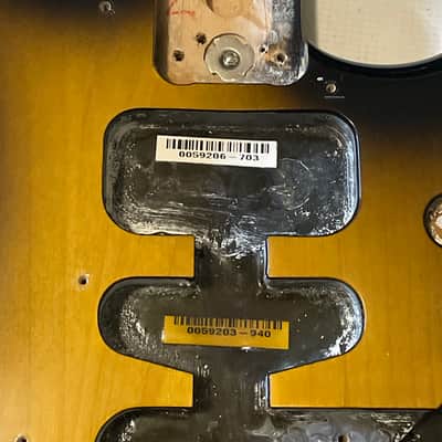 2004 USA Fender American Deluxe 50th Anniversary Stratocaster 2 Tone Sunburst 2TS Guitar Body 2 Post Tremolo Ready image 6
