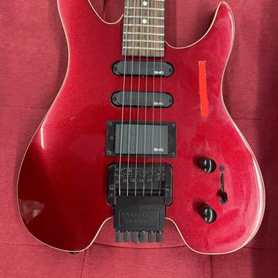 Overlord of Music GR4M Headless Electric Guitar - Candy Apple Red image 2