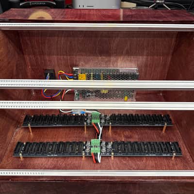 Custom 7U 84HP Powered Eurorack Wooden Case with Slide Nuts image 1