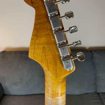 2020 Fender Custom Shop GT11 Relic Stratocaster ~ Olympic White & 3 Color Sunburst image 9