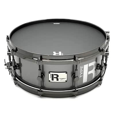 Canopus Type-R Maple Snare Drum 14x5.5 Gun Metal Metallic Lacquer - 2nd Line image 1