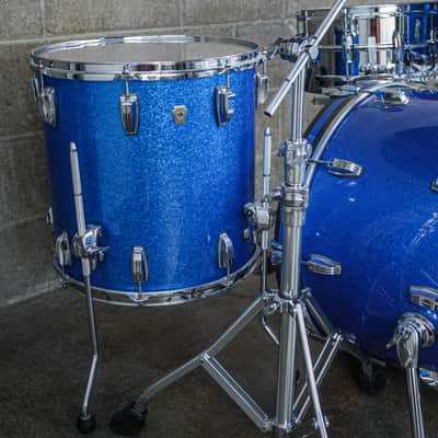 Ludwig Classic Maple Blue Sparkle Fab 3 Piece Kit image 11