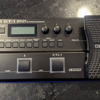 Boss GT-1 Guitar Effects Processor 2016 - Present - Black image 1