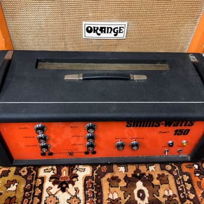 Vintage 1960s (1969) Simms Watts Super 150 150w KT88 Guitar Valve Amplifier Head image 5