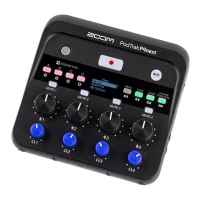 Zoom PodTrak P4next Podcast Recorder Bundle with 2 ZDM-1 Mic Packs image 4