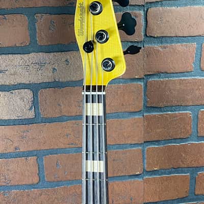 Woodcraft Electric Guitars Retro-Modified Bobcat 4 Relic Sunburst Custom Bass 34" Scale image 5