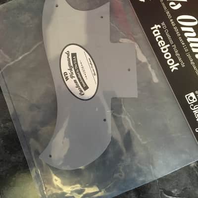 Gibson Long Gap SG Standard Pickguard Half Face Brushed Silver Brushed Silver image 2