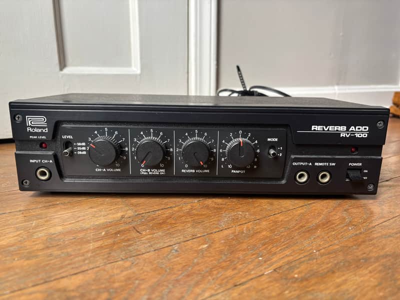 Vintage 1980 Roland RV-100 Reverb Add Spring Reverb Outboard Analog image 1