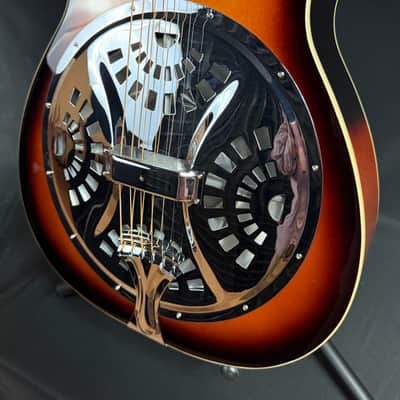 Gold Tone PBR Paul Beard Signature Round Neck Resonator Guitar Tobacco Sunburst w/ Case image 8