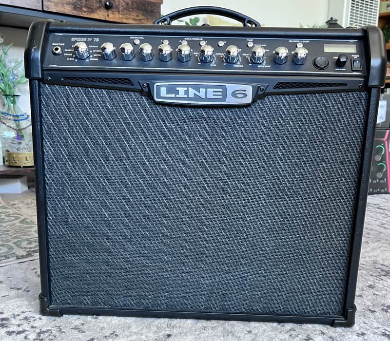 Line 6 Spider IV 75 75-Watt 1x12" Digital Modeling Guitar Combo 2009 - 2016 - Black image 1