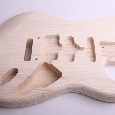 BYOGuitar 2 piece Swamp Ash FrankenStrat Body Unfinished image 1