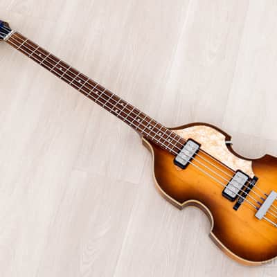 2004 Hofner 500/1 Vintage '63 Violin Beatle Bass Staple Pickup w/ Case, Germany image 12