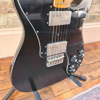 Fender '72 Telecaster Deluxe (Mexico) - Black - Refinished Worn Nitrocellulose Relic image 3