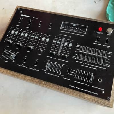 Numark DM-1650 Tabletop Analog DJ Mixer with Wood Case Late 80’s - Black and Stained Wood image 1