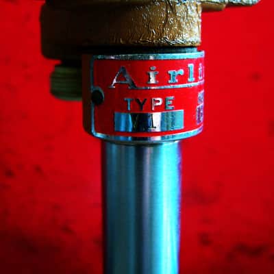 Vintage RARE 1940's Airline / Electro-Voice V-1 Ribbon Velocity Microphone w 423 model stand PROP image 5